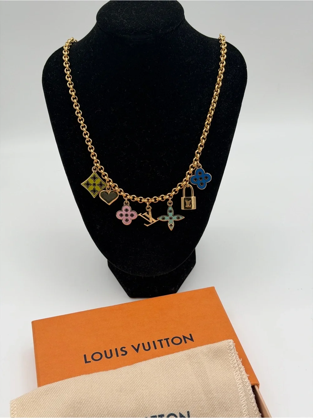 Louis Vuitton Rare Necklace Authentic in box